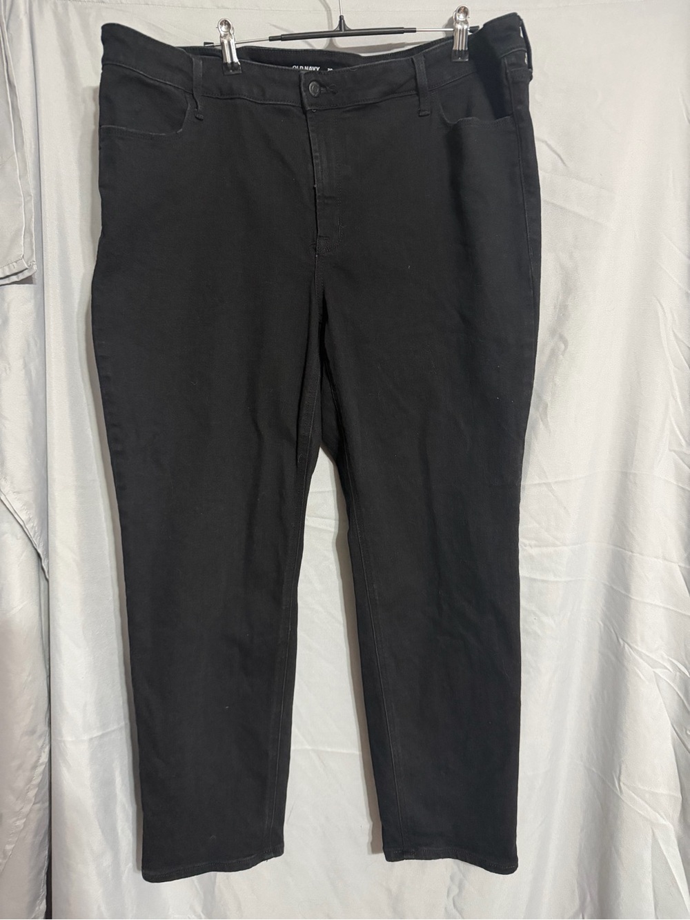 Old Navy Black High-Rise Wow Straight Jeans